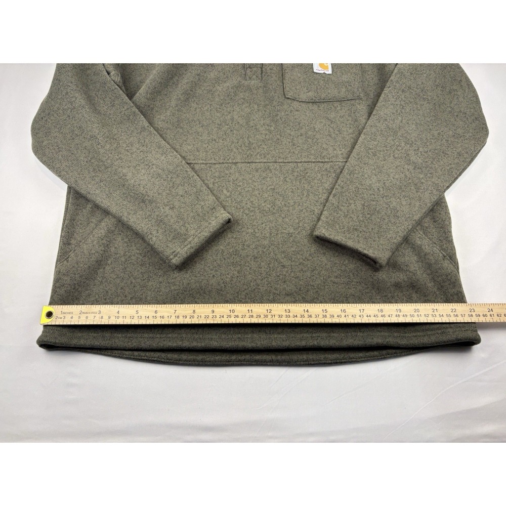 Carhartt 1/4 Zip Sweater Fleece Relaxed Fit Midweight 106378 Men's Large - Picture 8 of 15